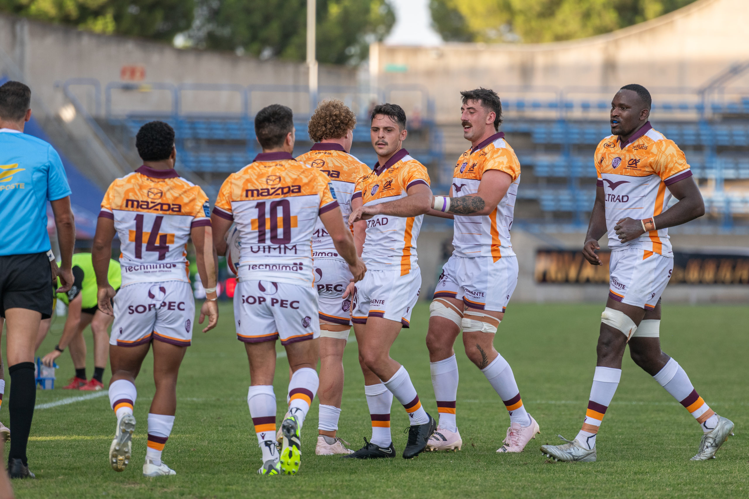 Pro Fin du match à Béziers SA XV Charente